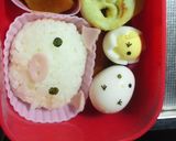 キャラ弁カンタンおにぎり4…ブタ作り方3写真