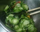 みつばたっぷりきゅうりの酢の物作り方4写真