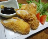明太ポテトを入れて揚げちゃいました♪作り方3写真