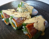 ☼少しの鰻で大満足♪鰻の蒲焼の生春巻き作り方9写真