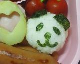 キャラ弁カンタンおにぎり5…パンダ作り方3写真