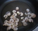 簡単＊高菜とえびのわさびクリームパスタ作り方5写真