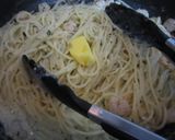 簡単＊高菜とえびのわさびクリームパスタ作り方12写真