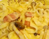 うどんカルボナーラ作り方22写真