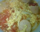 トマたまスープうどん作り方5写真