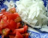 トマトとチーズ入り卵焼き作り方1写真