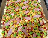 大量消費に！パンの耳で天板ピザ作り方4写真