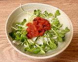 1皿30円以下！大根と梅肉のサラダ作り方4写真
