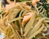 簡単 しゃけほうれん草パスタ作り方16写真