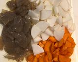 野菜たっぷり新鮮モツ煮込み作り方2写真