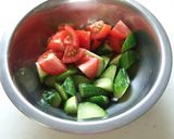 夏野菜でスタミナたっぷり♫冷しゃぶサラダ作り方3写真