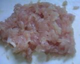簡単丼②鶏胸・にんにくたっぷり肉みそ作り方1写真
