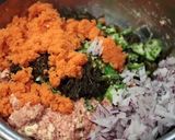 醤油麹でおくらともずく入り豆腐バーグ。作り方4写真