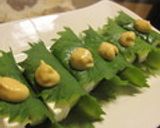 胡瓜とクリームチーズ♡大葉巻き♬作り方4写真