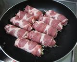 もやしとねぎのクルクル肉巻き（梅添え）作り方2写真