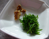 食感をたのしむ　おかひじき×胡桃の納豆作り方1写真