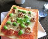 枝豆×胡桃のケチャップバジルトースト作り方5写真