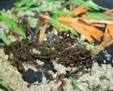 醤油麹鶏そぼろともずくのカレー炒め。作り方1写真