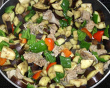 ナスと豚肉のボロネーゼ風炒め作り方4写真