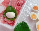 ヘルシー！豚もも肉のたまごの巻き！作り方3写真