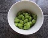 夏にピッタリ♬簡単枝豆入りだし巻き玉子作り方1写真