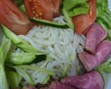 流水麺で簡単サラダ麺作り方2写真