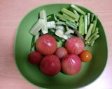 トマト丸ごと塩麹で簡単マリネ☆作り方1写真
