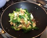 厚揚げと青梗菜のにんにくオイスター炒め作り方5写真