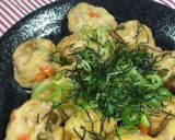 ★節約簡単！豆腐のがんも風あんかけ作り方4写真