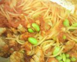 枝豆とサルシッチャのトマトソースパスタ作り方3写真