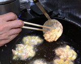 とうもろこしとむき海老のかき揚げ作り方4写真