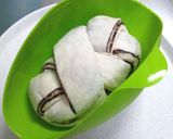 ルクエ＊ロースター☆レンチン折り込みパン作り方6写真