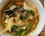 肉無チクワクリーミー梅ガパオ味野菜炒め作り方18写真