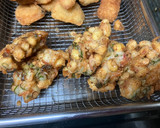 米粉で作る大豆と干しエビのかき揚げ作り方5写真