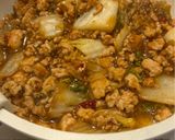 鶏胸肉の麻婆白菜【脂質9g】作り方3写真