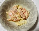 カニかまとハムのマヨネーズ和え作り方3写真