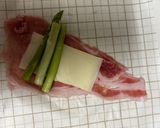 簡単　豚ロース薄切りとアスパラの肉巻きフライ作り方2写真