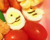 うずら卵でカンタンキャラ弁3…ミツバチ作り方3写真