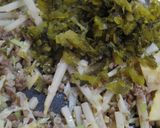 夏だ！ビールだ！枝豆だ！高菜筍挽き肉炒め作り方8写真