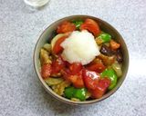 トマト＆おろしでさっぱり　肉野菜丼作り方14写真