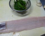 鱧の炙りグリリアータ☆梅肉オリーブオイル作り方1写真