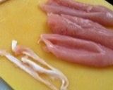 ささみで♪大葉チーズ＆梅ロール作り方1写真