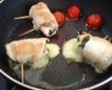 ささみで♪大葉チーズ＆梅ロール作り方4写真