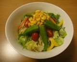 簡単!! カラフル 夏野菜 冷製パスタ作り方4写真