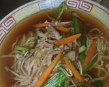 炒め野菜のせ・しょうゆラーメン作り方7写真