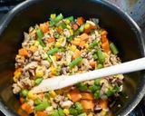 カラフル野菜とさきいかのおこわ作り方3写真