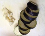 茹で鶏となすのクリームスパゲティー作り方3写真