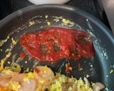 超簡単　魚肉ソーセージオーロラソース炒め作り方4写真