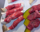 巻き肉☆クリーミー『焼肉のタレ』ソースで作り方2写真