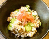 みょうがと塩昆布と鮭フレの混ぜご飯作り方8写真